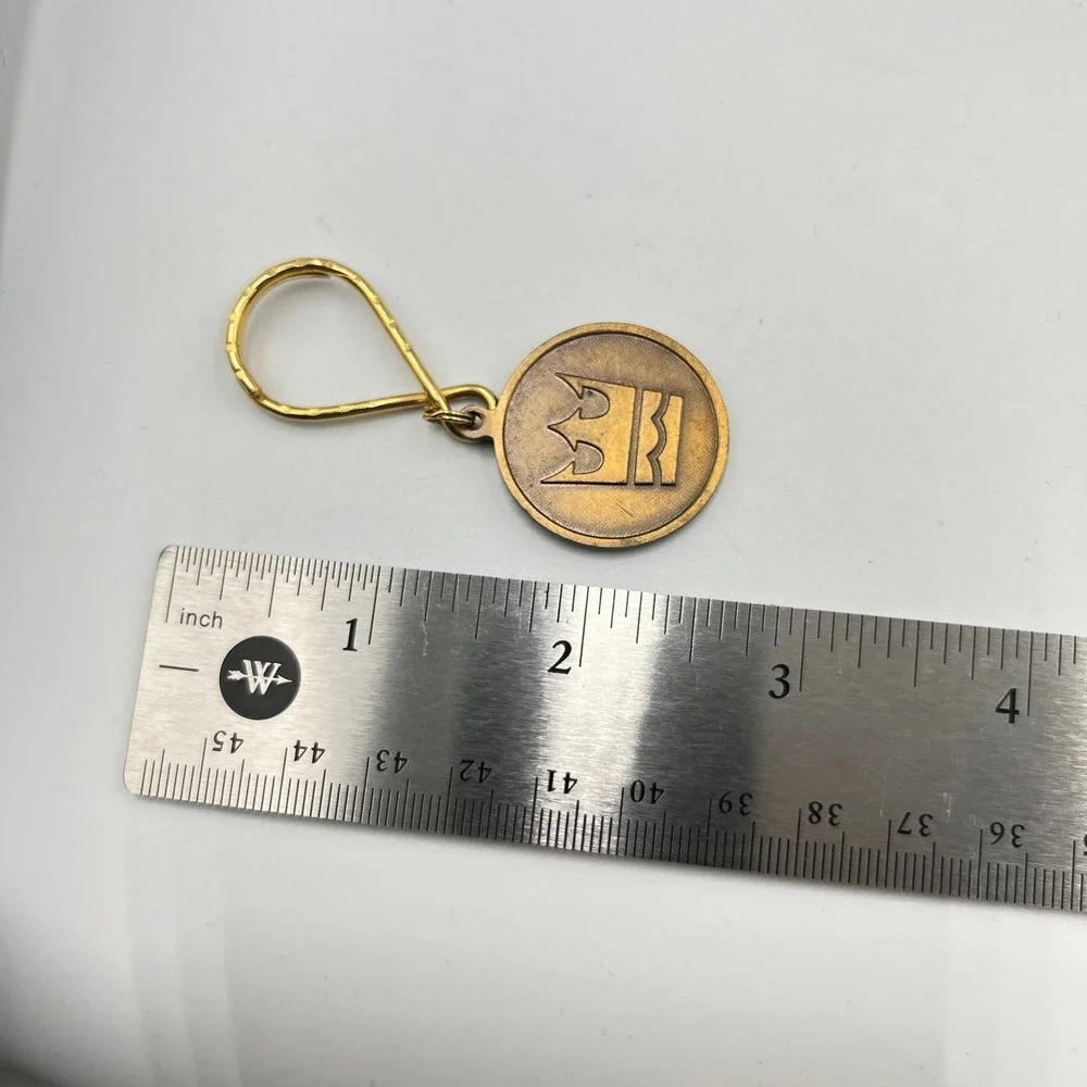VTG Royal Cruise Line Golden Odyssey Keychain 1974 Launch Commemorative‎ Token